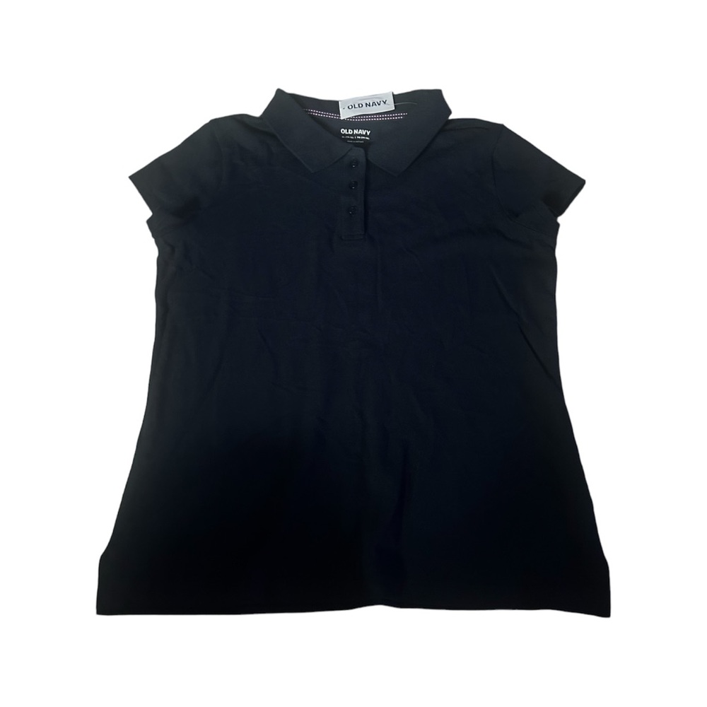 Navy Blue Old Navy Polo Top XL 14-16 Unisex with Button Detail - New With Tags!